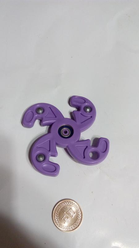 (二手)手指尖陀螺 紫羅蘭紫色 迷你輕巧 學童兒童玩具轉轉樂