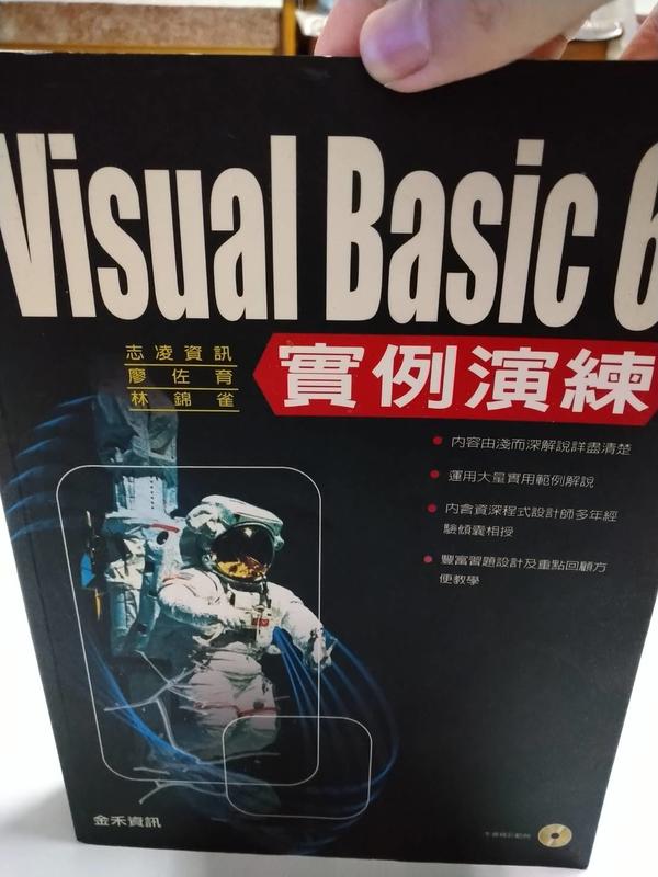 白鷺鷥書院(二手書)Visual Basic 6-實例演練，廖佐育、林錦雀，金禾出版，2004年版C