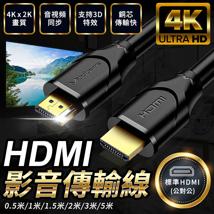 【台灣現貨．4K畫質HDMI】HDMI線 HDMI2.0 電視轉接線 筆電轉螢幕線｜支援HDR【BE820】