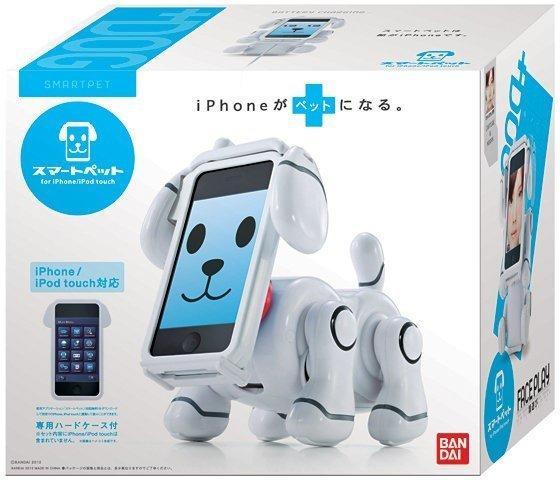 日本BANDAI  智慧手機寵物狗  iPhone  Smart pet SMP-501W 白色 免運費