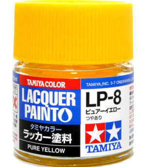 TAMIYA田宮 LP-08 硝基漆 黃色 Pure Yellow 10ML