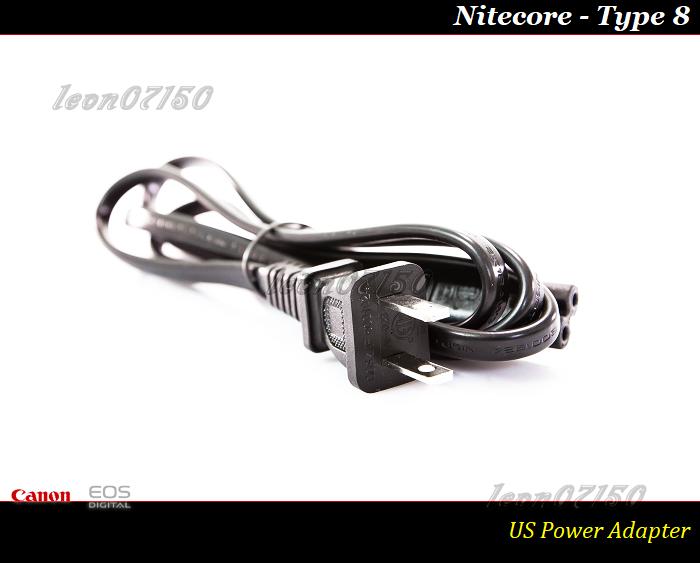 【特價促銷】NITECORE 原廠電線8字形/八字型/美規兩孔直插/18650/New i2/D4