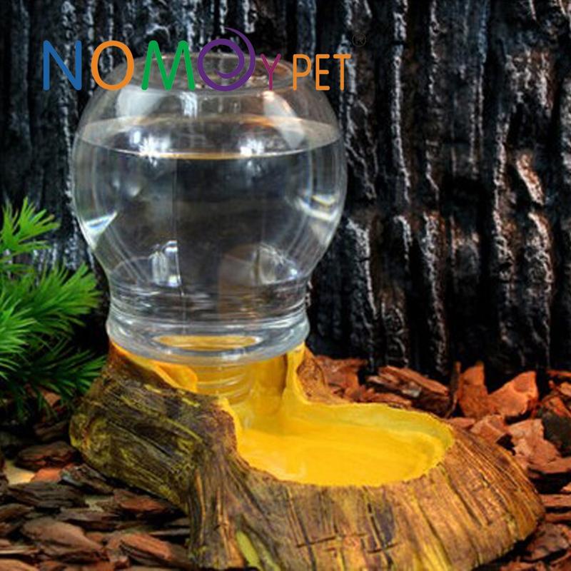 微笑的魚水族☆NOMO-諾摩【仿真樹根造型自動飲水器NS-67】水盆+水瓶 自動蓄水