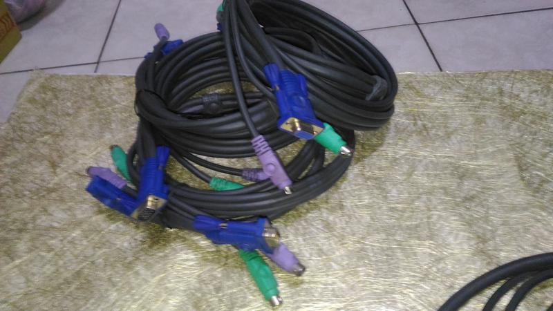 【歡迎 賣場多項合併寄件】【2手良品】PS/2 KVM Cable KVM 連接線 5米 5M 公對公線