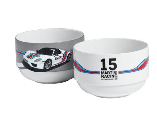 [破雪達人] Porsche 保時捷 原廠 Martini Racing 餐具 碗 兩入