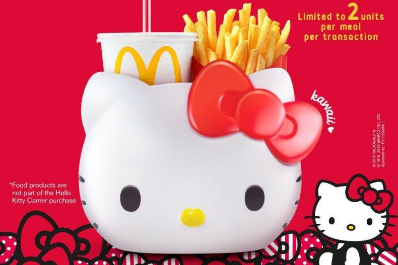 現貨-新加坡限定麥當勞Hello Kitty萬用收納置物手提籃