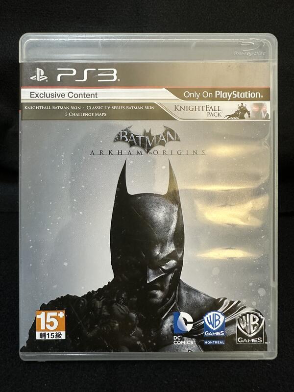 現貨~二手 PS3 蝙蝠俠：阿卡漢始源 起源 標準英文版