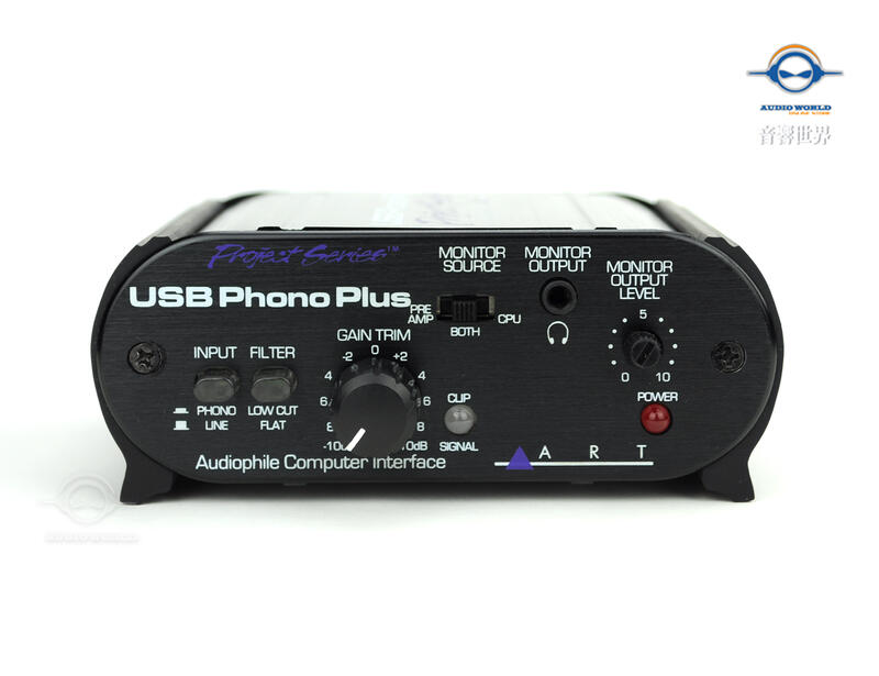 音響世界二館。ART USB 2.0 Phono Plus PJ版LP唱盤放大器-全新到貨