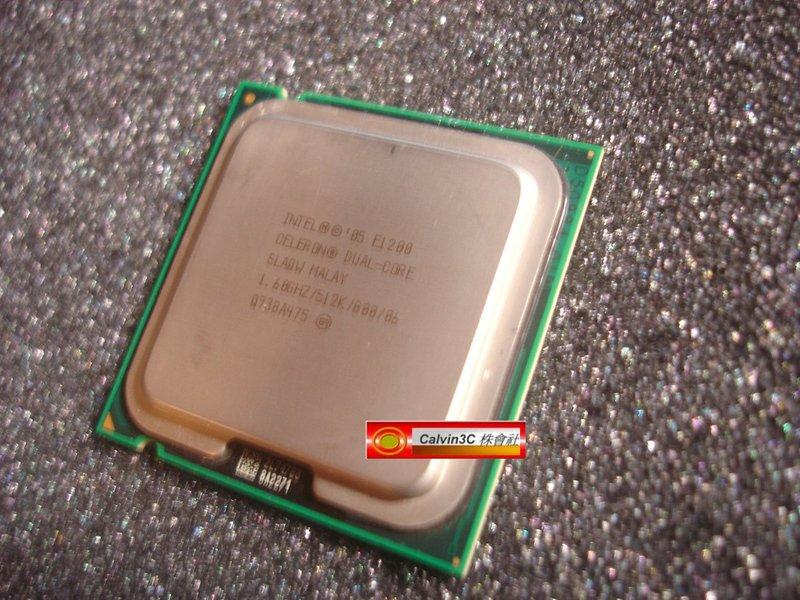 Intel Celeron 雙核心 E1200 正式版 速度1.6G 外頻800MHz 快取512K 製程65nm
