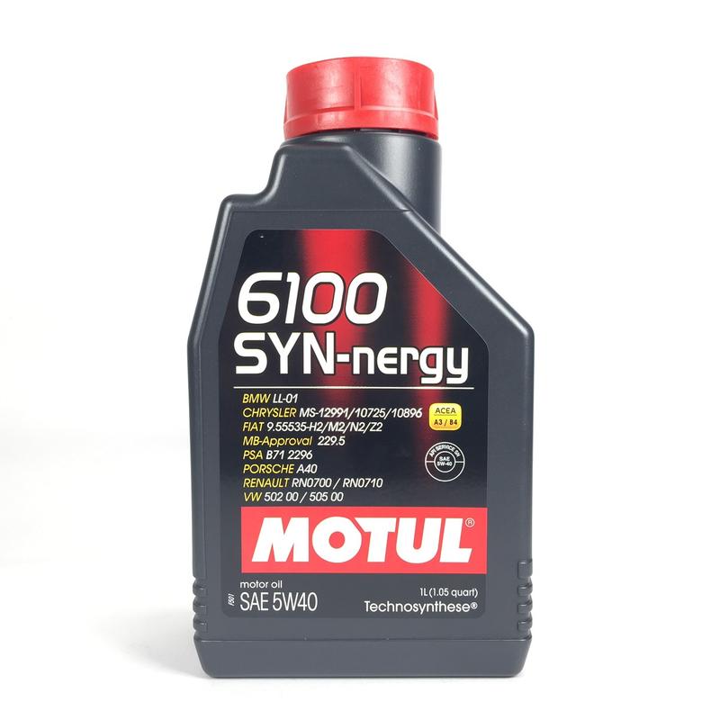[機油倉庫]附發票MOTUL 6100 SYN-nergy 5W-40 5W40合成機油 API SN 汽油車專用