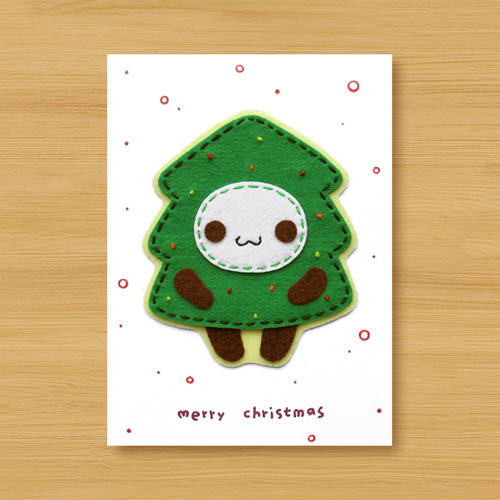 手工卡片：宇宙可愛小小聖誕樹（聖誕卡、聖誕節）