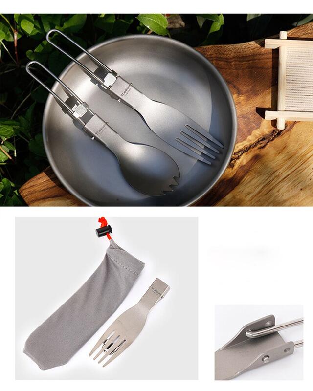 【山道具屋】鈦工匠 Ti artisan Ta8001~5 特級輕量純鈦摺疊叉勺/餐刀/餐叉