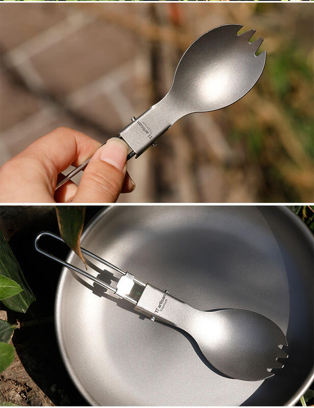 【山道具屋】鈦工匠 Ti artisan Ta8001~5 特級輕量純鈦摺疊叉勺/餐刀/餐叉