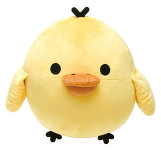 日本正版SAN-X懶懶熊系列之黃色小雞絨毛玩偶(L)~特價中