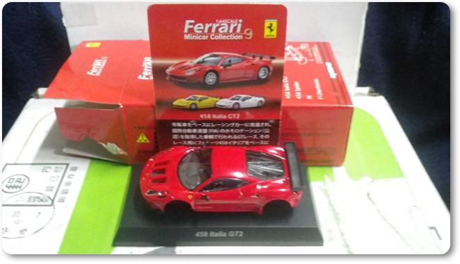 1/64 KYOSHO 京商FERRARI 法拉利458 ITALIA GT2 全新附卡片外盒紅