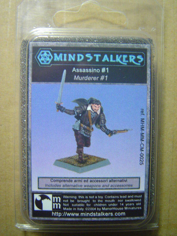 Mindstalkers 40mm 金屬戰棋微縮模型  Damien, the Murderer(義大利精品)
