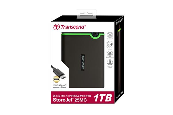 含稅TS1TSJ25MC 創見1TB USB3.1 StoreJet 25M3隨身硬碟(Type-C)