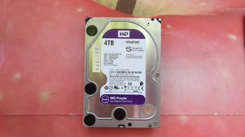 NO.hdd1138，超級特惠價，2018年，高級硬碟，紫標WD，4.0TB / 64MB，WD40PURZ。