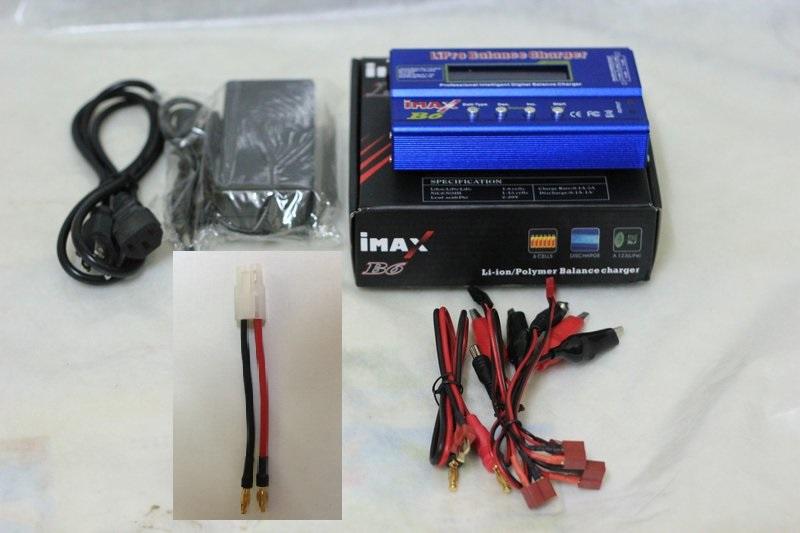 【兩岸大倉庫】 IMAX B6 多功能鋰電充電器含變壓器T插線組(加送田宮線組)