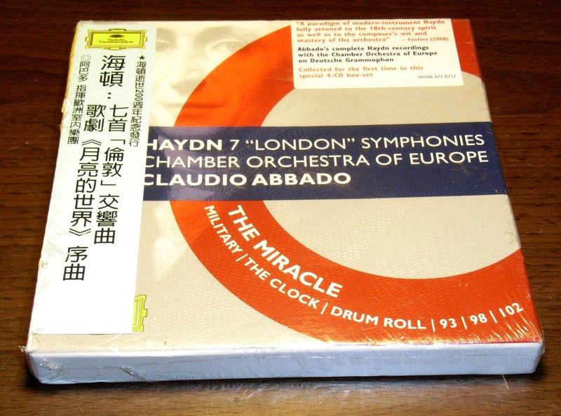  	Haydn 海頓：七首「倫敦」交響曲、歌劇《月亮的世界》序曲 / Claudio Abbado 阿巴多