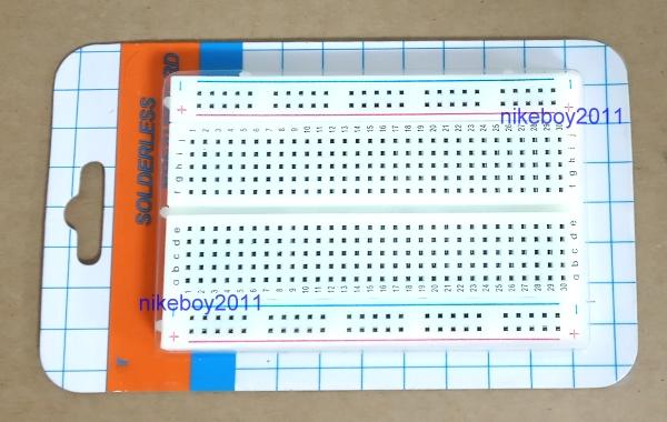 麵包板 400孔 紅藍線 可組合拼接實驗板