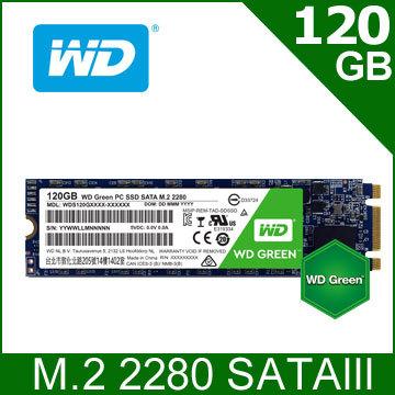 ＊鼎強數位館＊WD SSD 120GB M.2 2280 SATA固態硬碟(綠標),讀540M/寫405M/TLC/三年