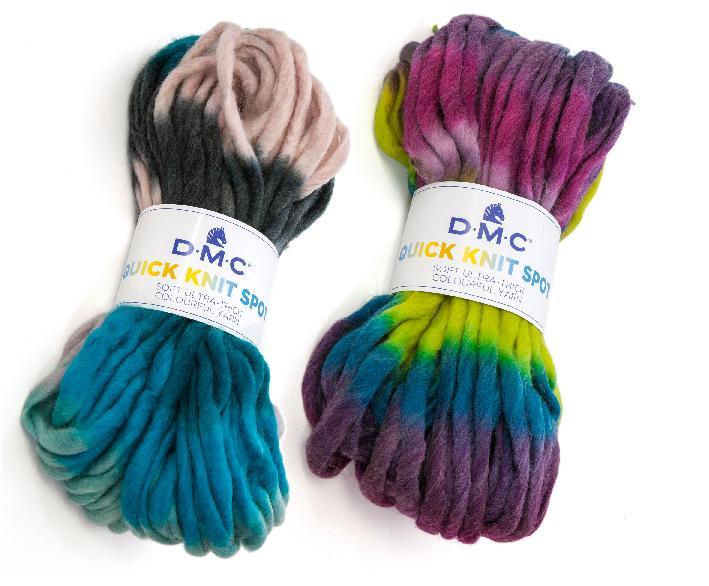 【天河、小珍珍】法國 DMC 拇指紗毛線 Quick Knit Spot  51％羊毛，適合雙手編圍巾、城堡編帽子