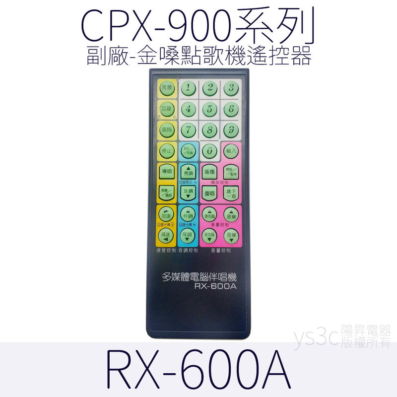 金嗓點歌機遙控器 專用遙控器 全系列可用 RX-600 RX-602 RX-605 CPX-900 CPX-900PM