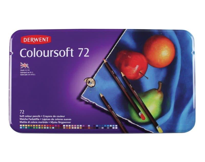 【品 · 創藝】精品美術-英國DERWENT德爾文 Color Soft軟質油性色鉛筆-72色