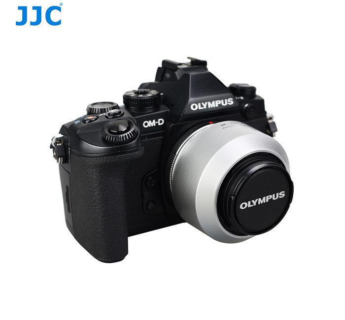 JJC LH-J40B公司貨 Olympus LH-40B 銀色 遮光罩 可反扣〔M.ZD 45mm F1.8 專用〕