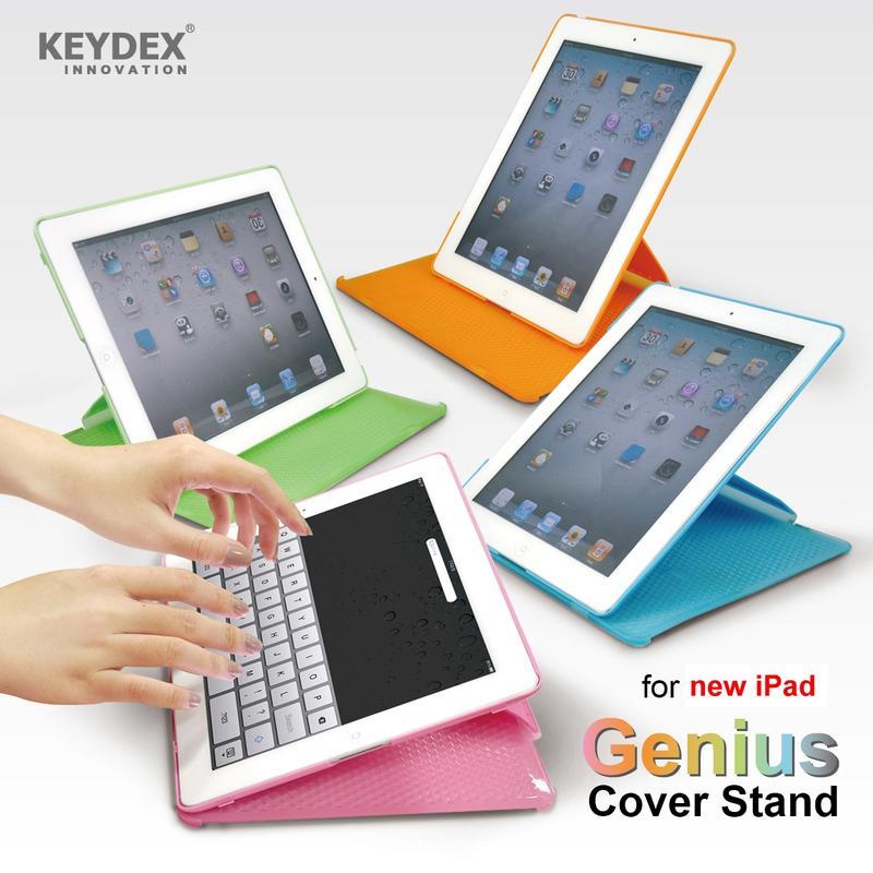 KEYDEX new iPad 專用 Genius Cover Stand 旋轉保護殼/支架 UG-PA1202