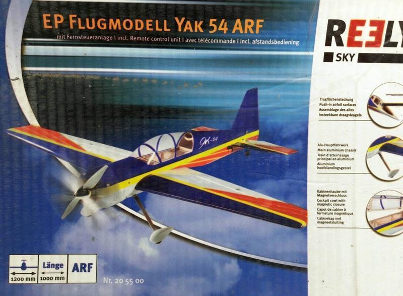 港都RC Ultrafly 翔鷹REELY YAK-54 25電動3D特技機(