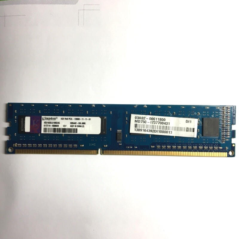 金士頓 桌上型記憶體DDR3 4G