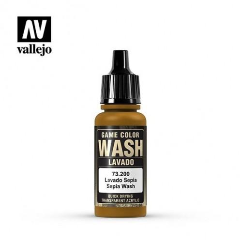 AV vallejo Game Color 73.200 Sepia Wash 73200 褐色漬洗水漆