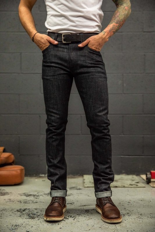 【Nudie Jeans】深藍縫線 合身上寬下窄/Lean Dean Dry Deep Dark Comf W29-32