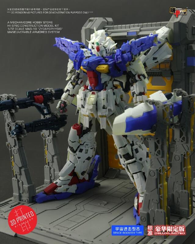 機甲之城1/72 MAS-10 GP01/Fb 陸戰型宇宙型豪華版帶地台+整備架