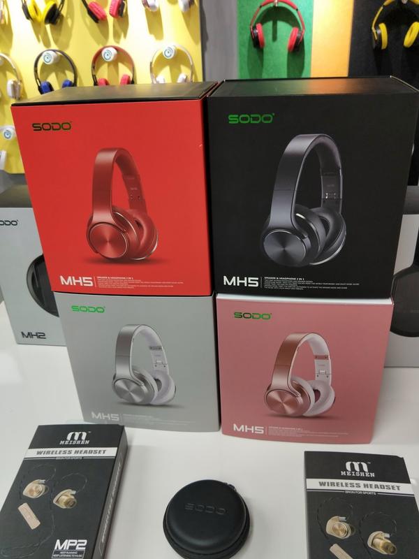 SODO新款耳罩式耳機MH5 觸摸感應外置音箱插卡 運動便攜耳罩式耳機mh5 (現貨9HR內出貨)