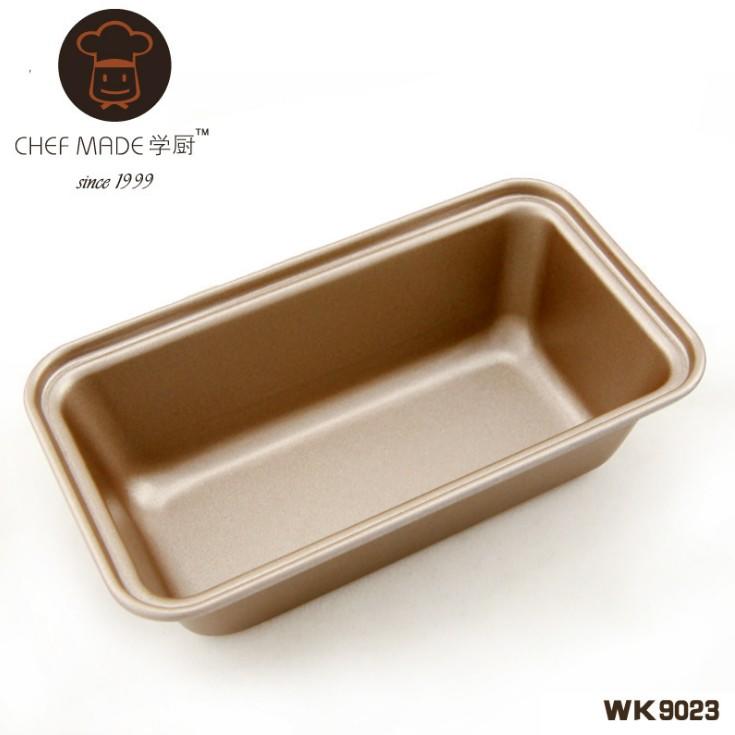 『天天烘培』【Chefmade學廚】金色重鋼型麵包蛋糕吐司模布朗尼模具CO9023-6078