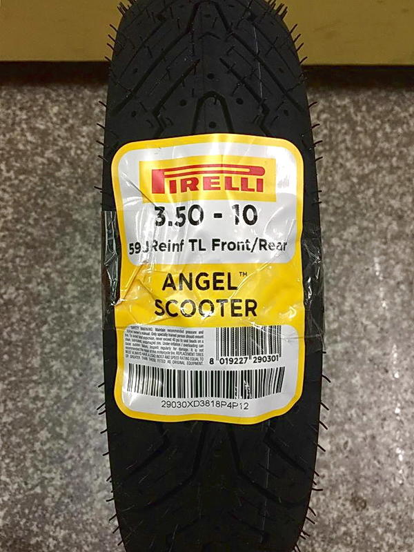 自取價【高雄阿齊】PIRELLI 倍耐力 天使胎 350-10 ANGEL SCOOTER 機車胎