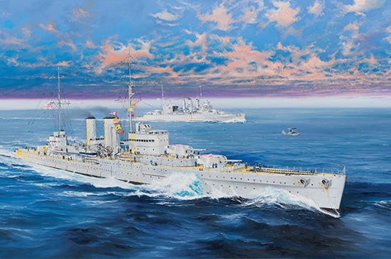 【Ym-168】TRUMPETER 1/350 英國皇家海軍 埃克塞特號 巡洋艦 05350