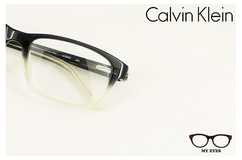 【My Eyes 瞳言瞳語】Calvin Klein卡文克萊膠框光學鏡架 墨灰色 中性獨特風格 藝術家氣質 (5650)