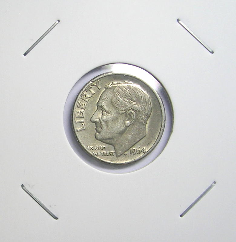 美國 1964 AMERICA - 羅斯福銀幣 ONE DIME-18