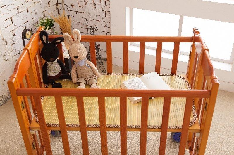 【鹿港竹蓆】11mm 原色  竹蓆(涼蓆.草蓆) 嬰兒床120cm*60cm 台灣製造 MIT  附收納袋 硬床適用