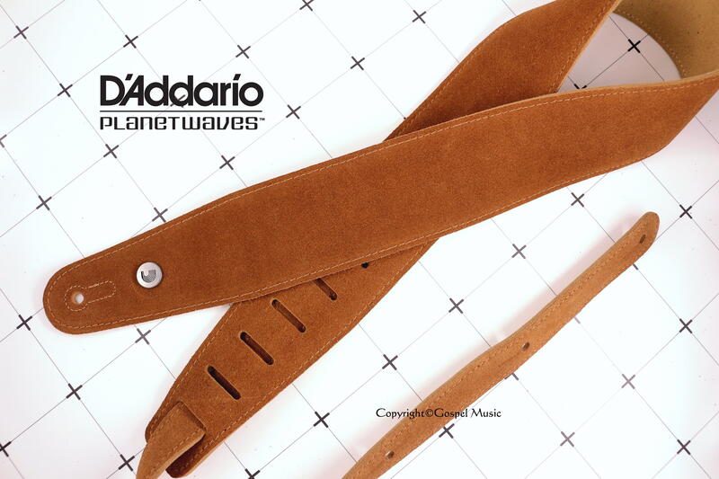 ♫基音樂器♫ D'Addario 麂皮 吉他背帶 寬版 真皮背帶 電吉他 貝斯 加拿大製