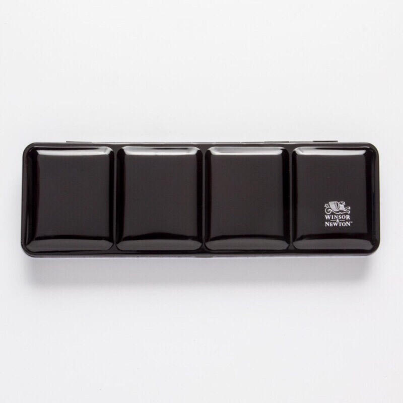 大龍染料 WINSOR&NEWTON 溫莎牛頓 半塊 專家級 黑鐵盒 24色