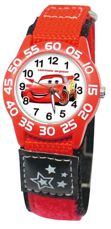 ~任2件郵掛免運~【時誠鐘錶】迪士尼原廠授權 閃電麥坤手錶 CARS 透氣自黏錶帶 卡通錶 兒童錶 手錶 紅色