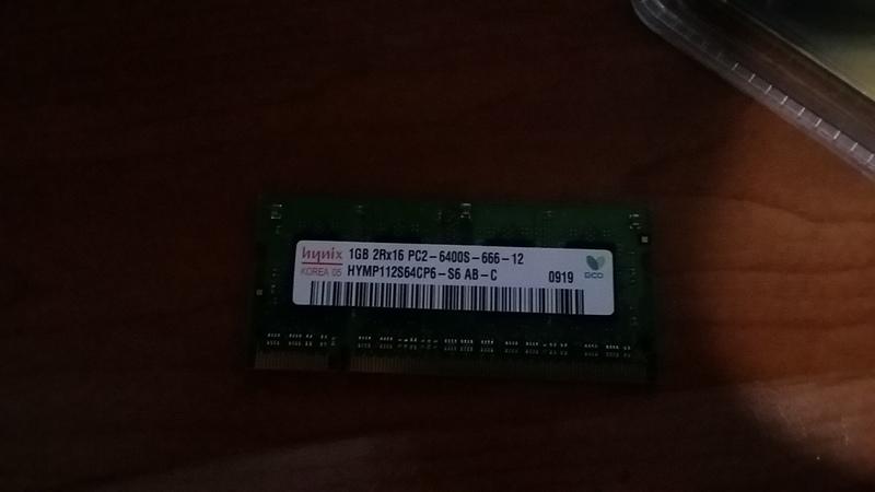 Hynix 海力士 DDR2-800 1G PC2-6400S 雙面 筆電記憶體