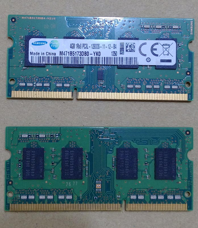 筆記型電腦用 DDR3 1600 4G 記憶體 三星/海力士/美光