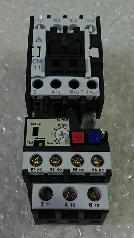 ◢ 簡便宜◣ 二手台安電磁接觸器電磁開關熱過繼電器CN-11 + RHN-10K 