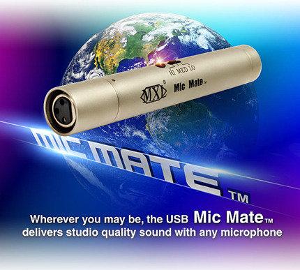 音響世界二館：美國MXL MIC MATE電容或動圈式麥克風USB介面器(缺貨中)